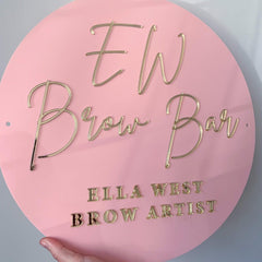 Acrylic Business Sign | Circle