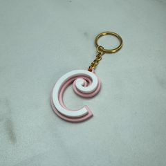 Barbie Style Initial Keyring