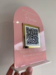 QR Code | Sign & Stand | Acrylic Business Sign