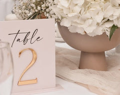Wedding Table Acrylic Rectangle Sign