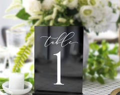 Wedding Table Acrylic Rectangle Sign