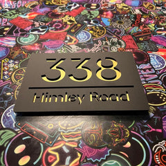 Personalised Floating House Address Sign Plaque