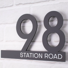 Personalised Modern 3D Effect Acrylic Floating House Address Sign
