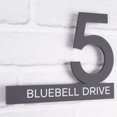 Personalised Modern 3D Effect Acrylic Floating House Address Sign