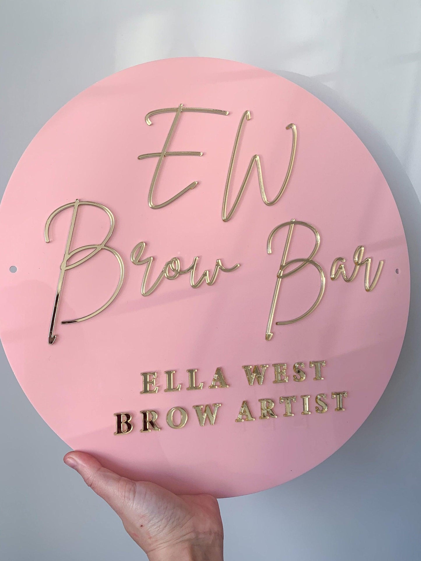 Acrylic Business Sign | Circle