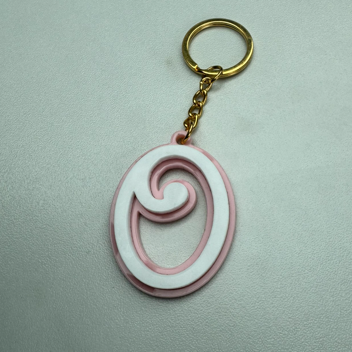 Barbie Style Initial Keyring