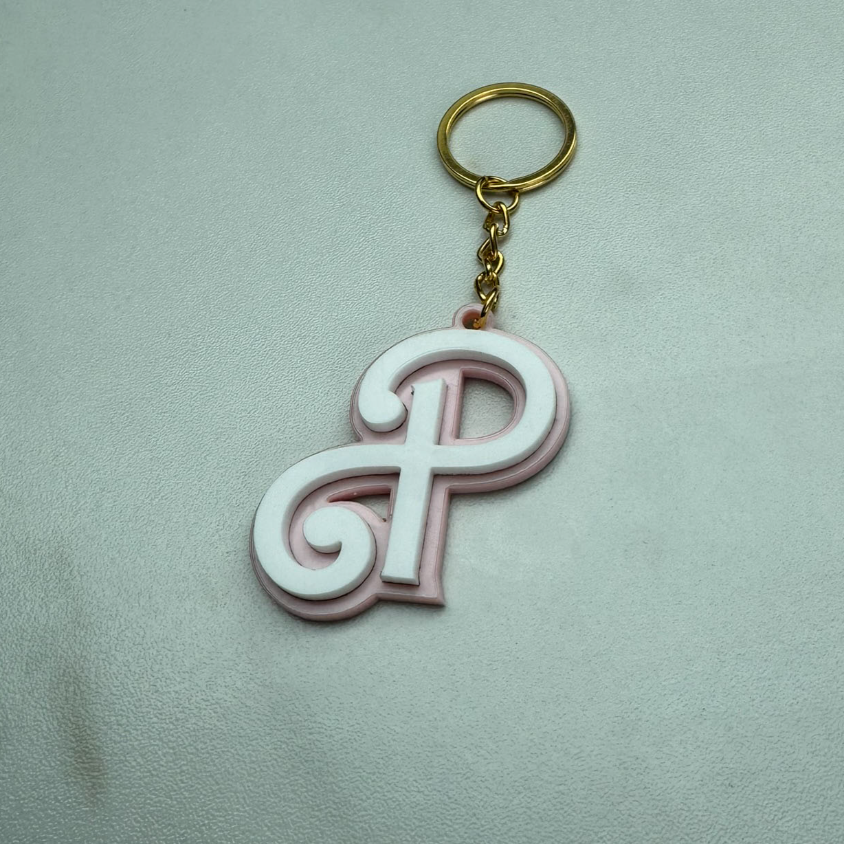 Barbie Style Initial Keyring