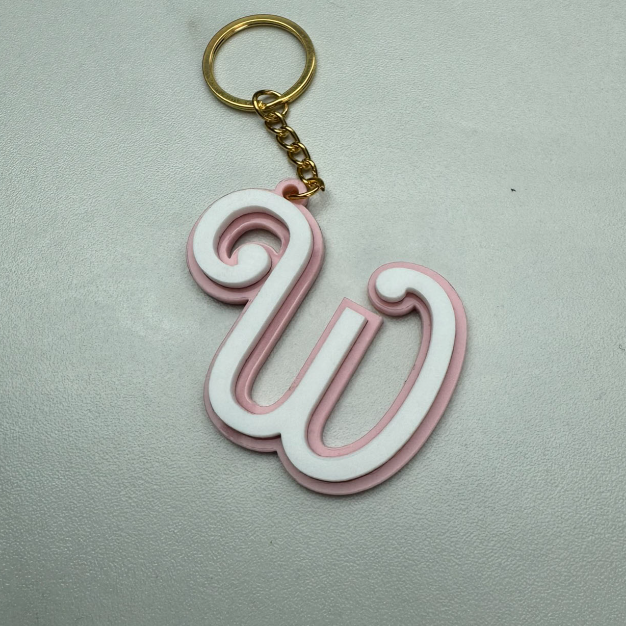 Barbie Style Initial Keyring