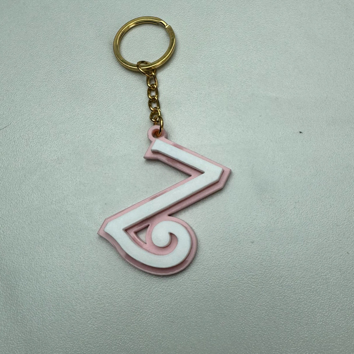 Barbie Style Initial Keyring