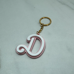 Barbie Style Initial Keyring