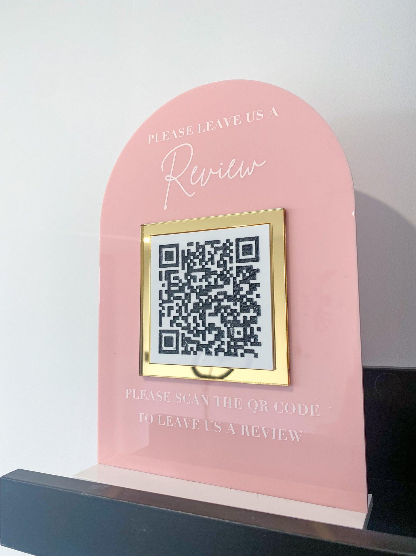 QR Code | Sign & Stand | Acrylic Business Sign