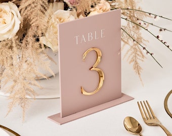 Wedding Table Acrylic Rectangle Sign