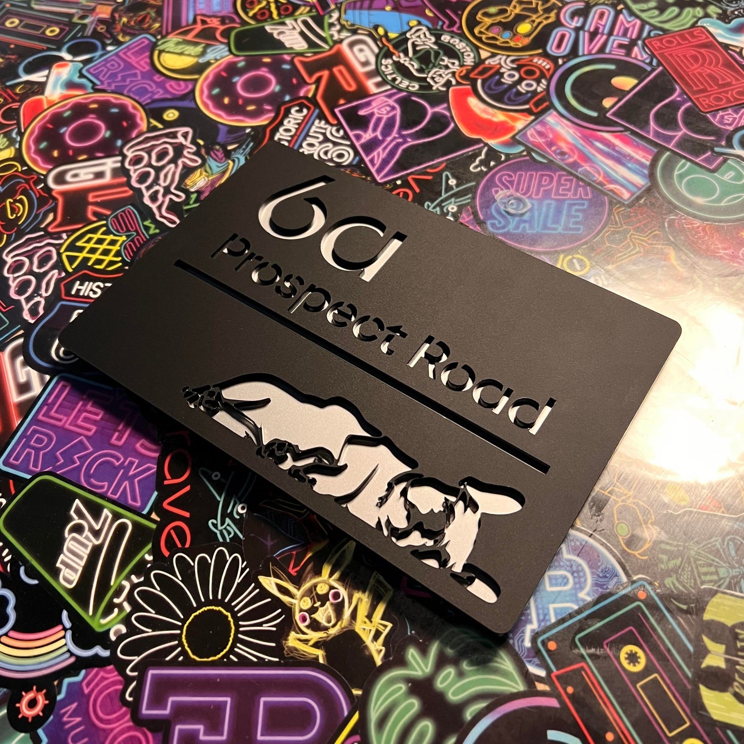 Personalised Floating House Address Sign Plaque