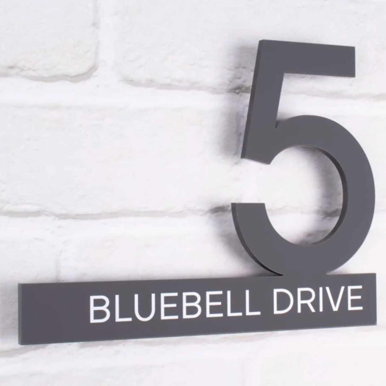 Personalised Modern 3D Effect Acrylic Floating House Address Sign