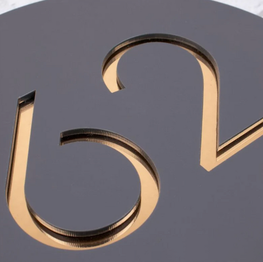 Personalised Vertical Floating House Address Sign Plaque